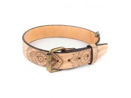 Imagen del producto Artleather collar Nobuk flores chakras gatos