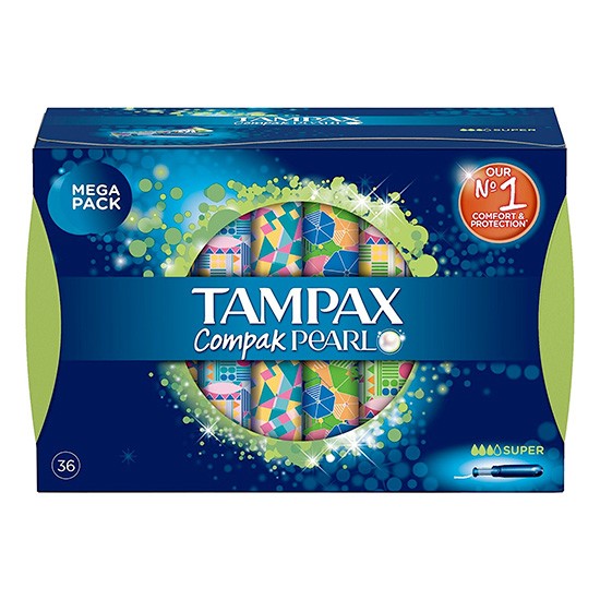 Tampax compak tampones pearl super 36u