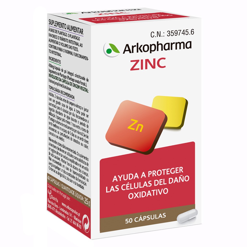 Arkopharma Arkovital zinc 50 cápsulas